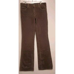 Calvin Klein Jeans Olive Green Corduroy Stretch Cotton Bootcut  Pants Sz 10
